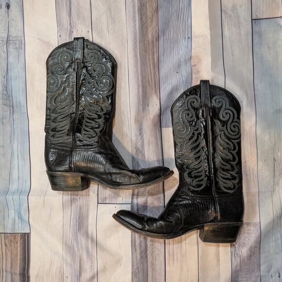 Cowtown Vibram Sole Leather Cowboy Classic Cowboy Boots 10.5 main image 4